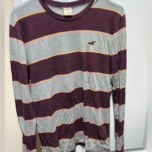 Hollister Striped Long Sleeve Shirt